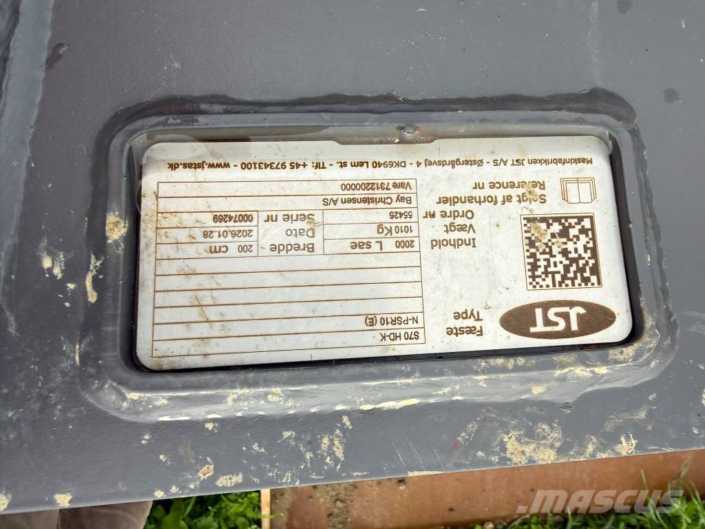 JST 2000 mm svensker planerskovl S70 Pistoane