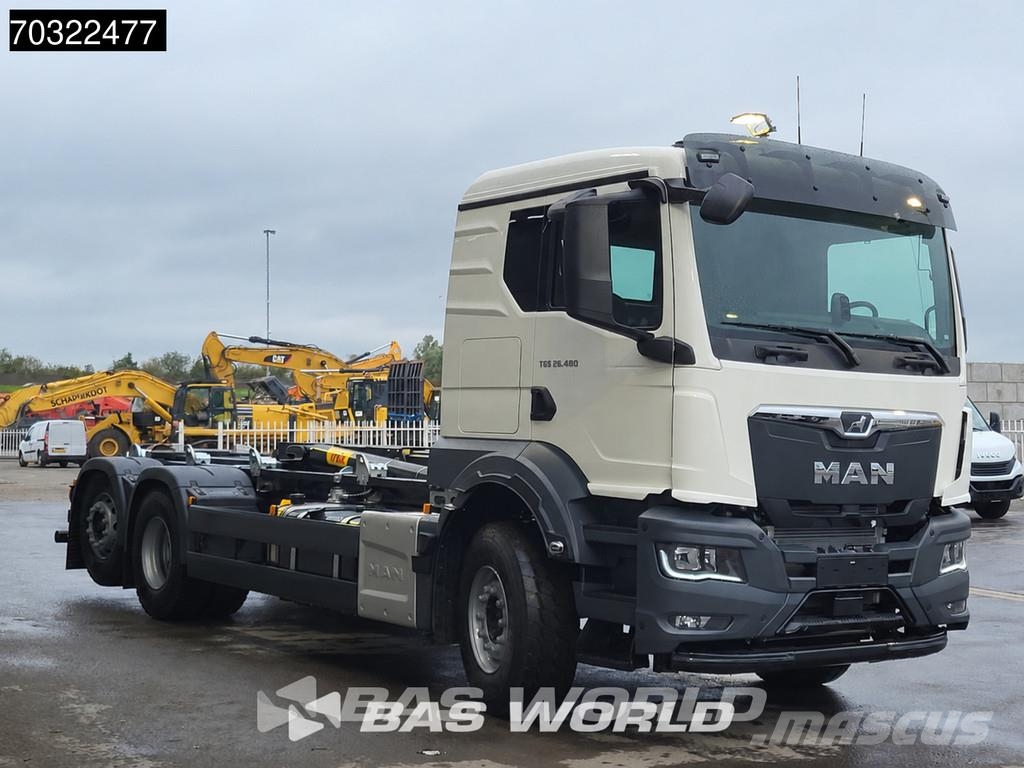 MAN TGS 26.480 6X2 NEW! HYVA 26-60 S containersystem L Konksliftveokid
