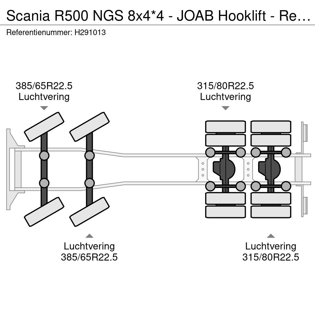 Scania R500 NGS 8x4*4 - JOAB Hooklift - Retarder - Full a Camion con gancio di sollevamento