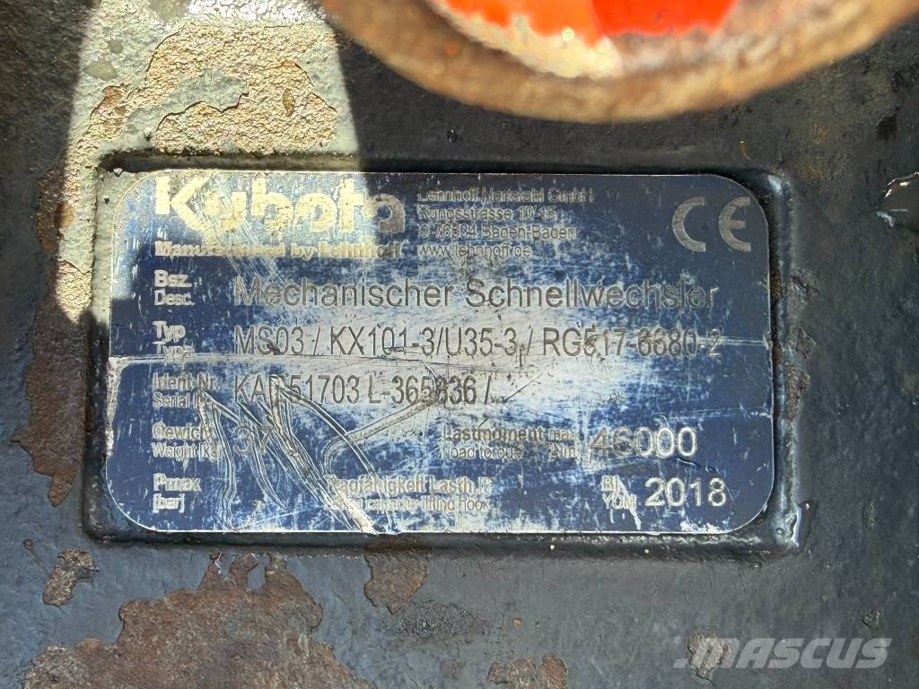 Kubota KX 101-3 A 4 Miniescavadeiras < 7t (Mini escavadeiras)
