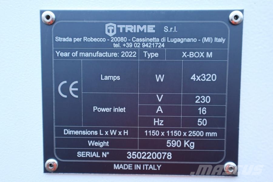 Trime X-BOX M 4x 320W Valid inspection, Max Boom Height أبراج خفيفة