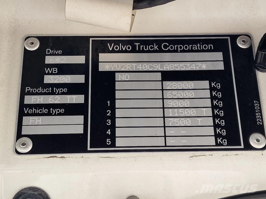Volvo FH 13.500 Globetrotter XL 6x2 - Full air - Leather Седельные тягачи