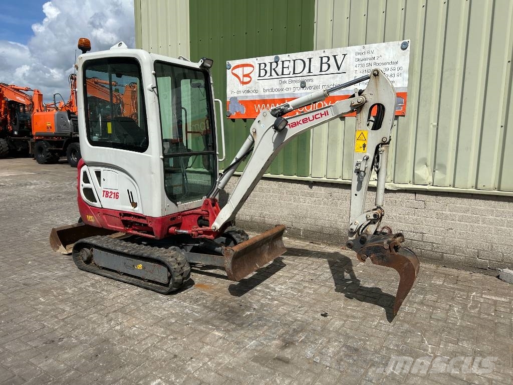 Takeuchi tb 216 Mini ekskavatörler, 7 tona dek