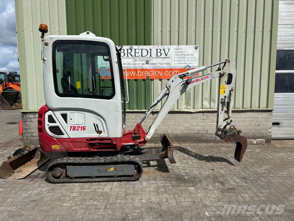 Takeuchi tb 216 Mini ekskavatörler, 7 tona dek
