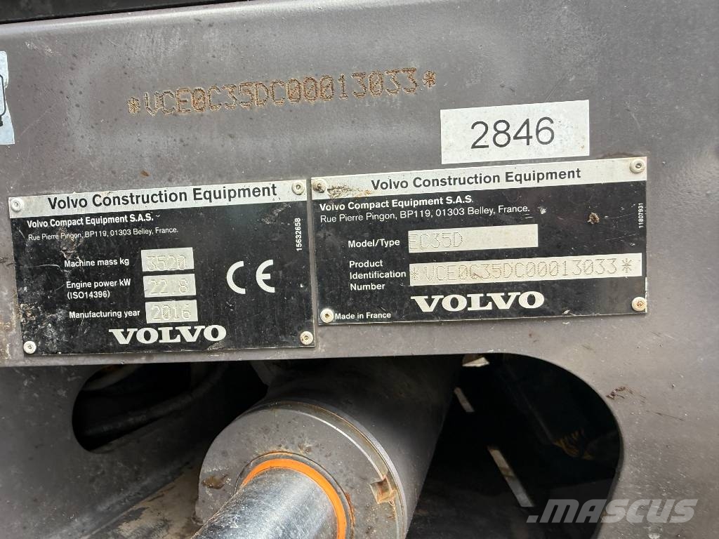 Volvo EC 35 D Minikaivukoneet < 7t