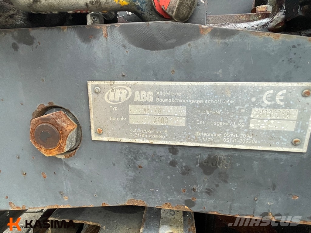 ABG Titan 325 EPM Screed VB 78 Booms and arms