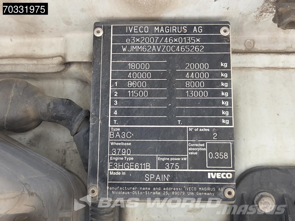 Iveco S-Way 510 4X2 SmartTacho2 Retarder 2xTanks Sadulveokid