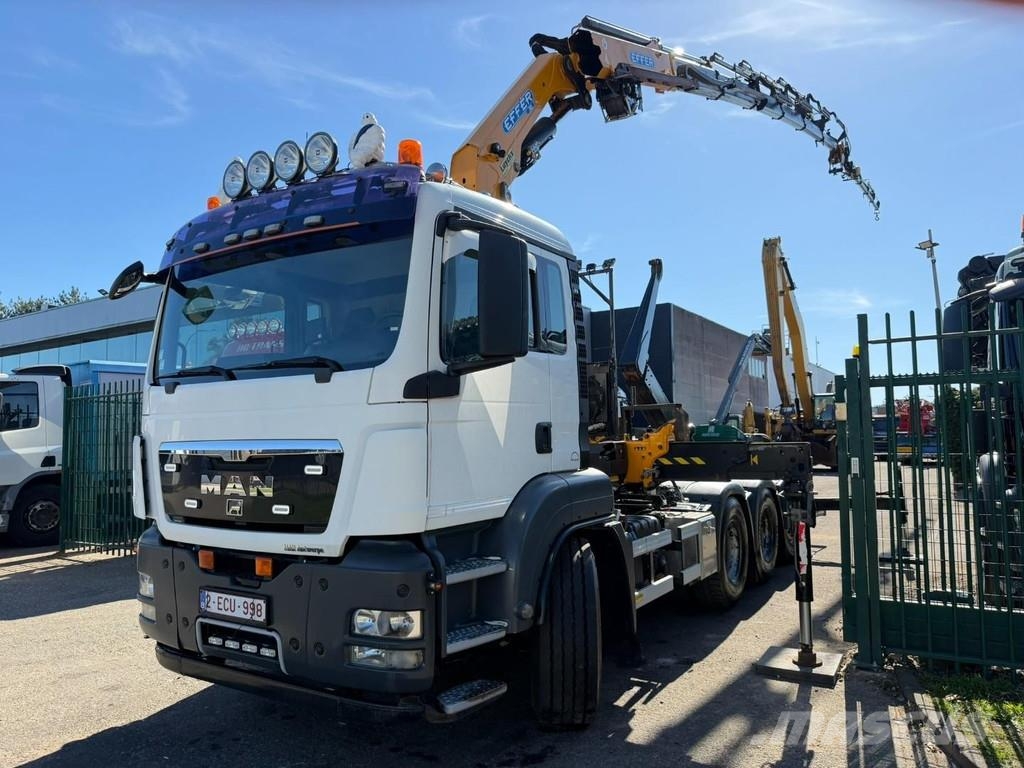 MAN TGS 35.360 8x4 + KRAN EFFER 305 6S + JIB 4S + ABRO Kranen voor alle terreinen