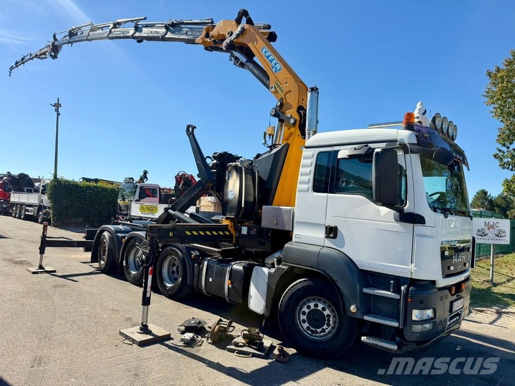 MAN TGS 35.360 8x4 + KRAN EFFER 305 6S + JIB 4S + ABRO Kranen voor alle terreinen