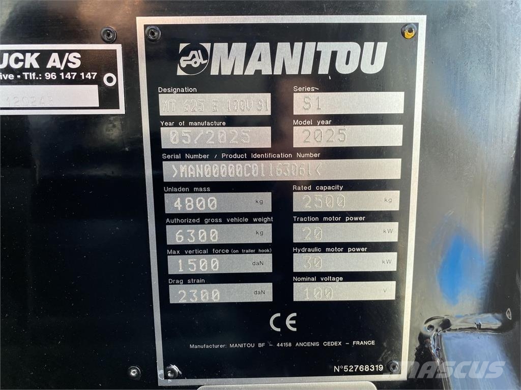 Manitou MT625E COMFORT Τηλεσκοπικοί ανυψωτές