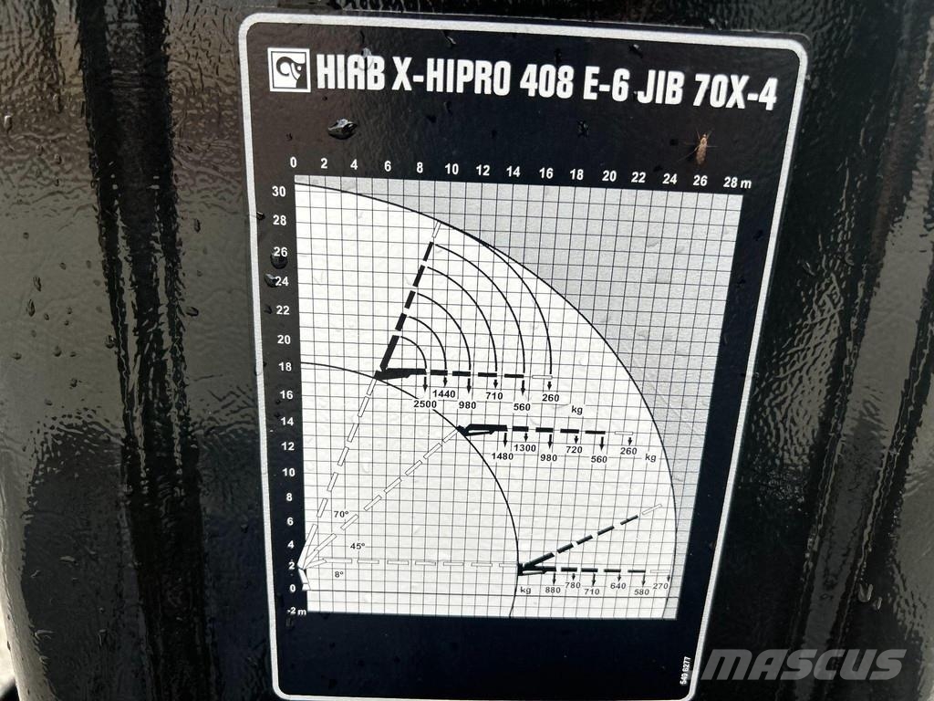 Hiab Hipro 408E-6 + Jib 70X-4 2022 YEAR + 50 HOURS Rakodó daruk