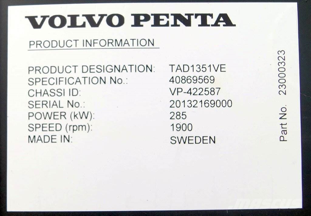 Volvo Penta Europe TAD1351VE Κινητήρες