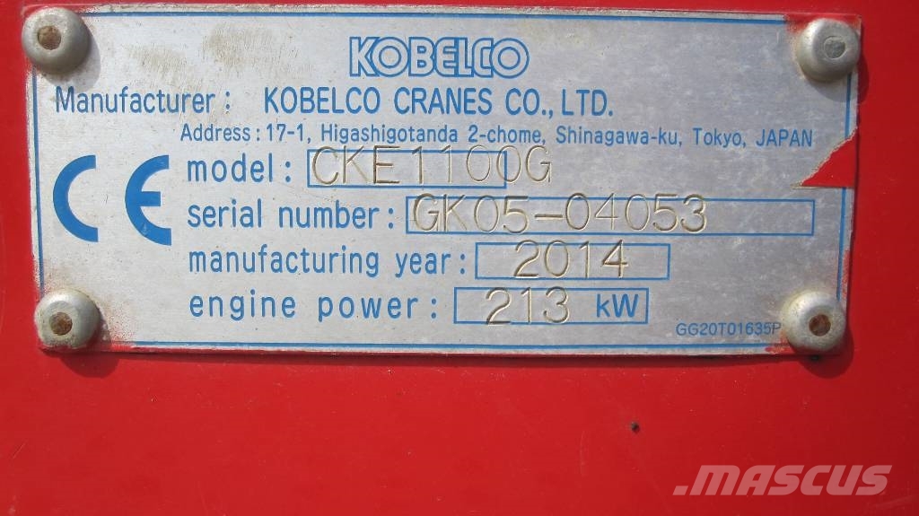 Kobelco CKE 1100 G 履帶式起重機