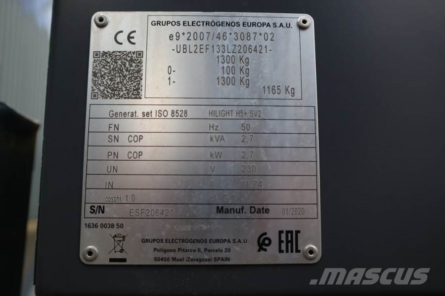 Atlas Copco HiLight H5+ SV2 Valid inspection, *Guarantee! Max 拖车式灯塔