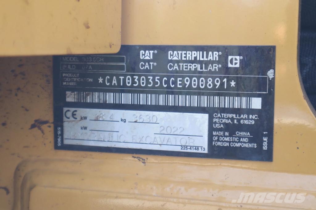 CAT 303.5 CR | 3X BUCKET | HAMMER & SHEAR | AIRCO Mini bageri <7t