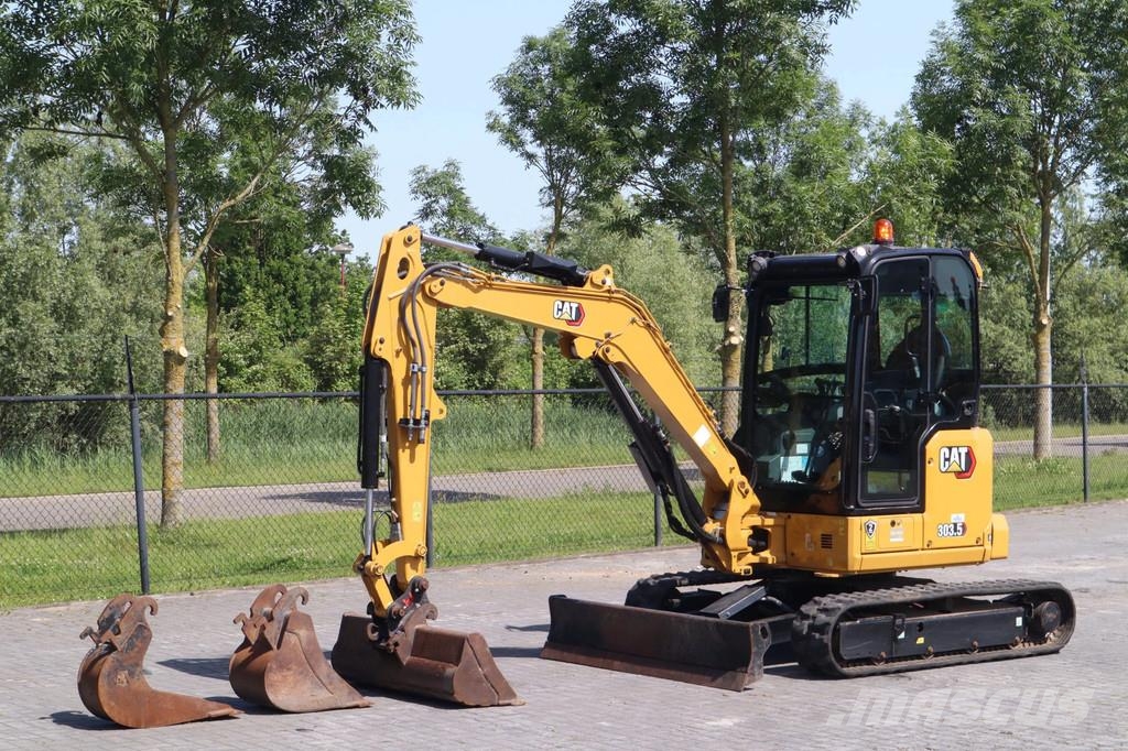 CAT 303.5 CR | 3X BUCKET | HAMMER & SHEAR | AIRCO Mini bageri <7t