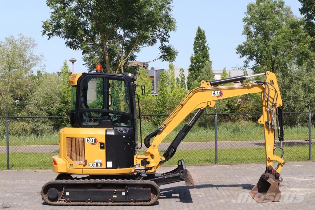CAT 303.5 CR | 3X BUCKET | HAMMER & SHEAR | AIRCO Mini bageri <7t