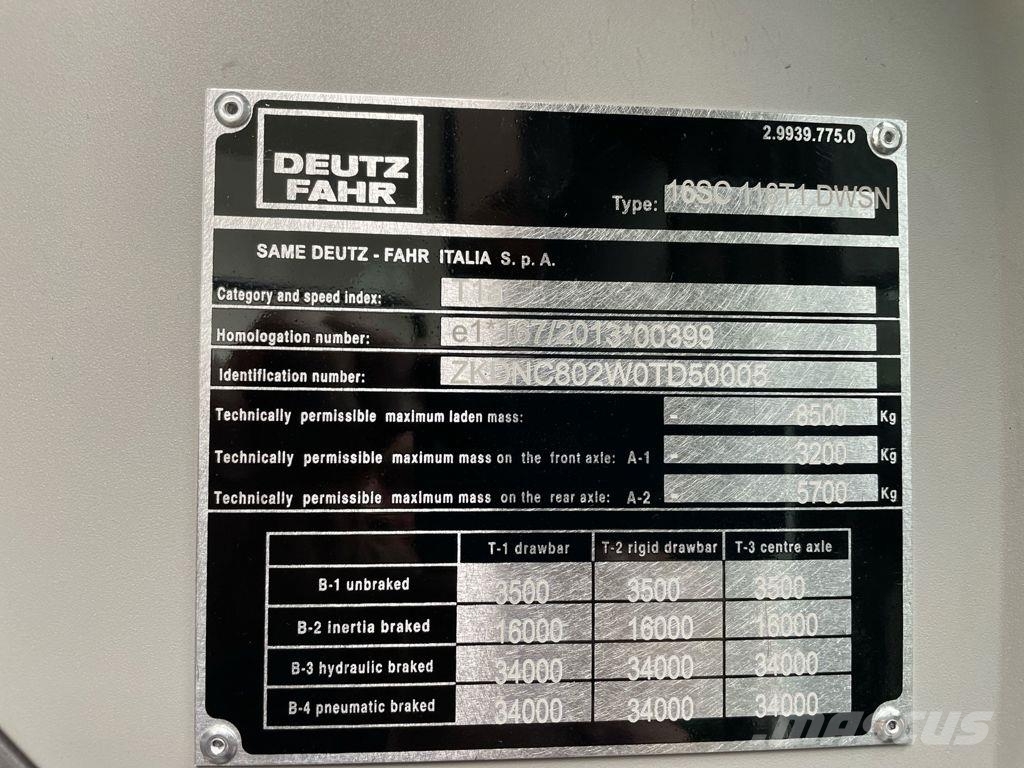 Deutz FAHR 6115 C TTV Tractoren