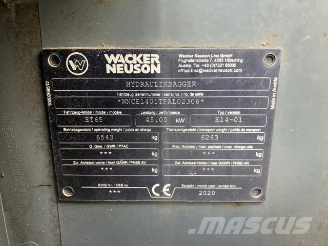 Wacker Neuson ET 65 Εκσκαφείς με ερπύστριες