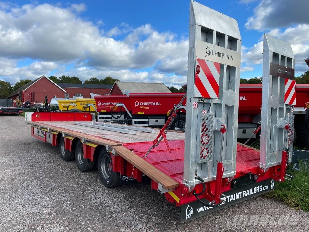 Chieftain XCEL 3-axl maskintransportkärra 28,5 ton lastvikt Flatbed/Dropside trailers