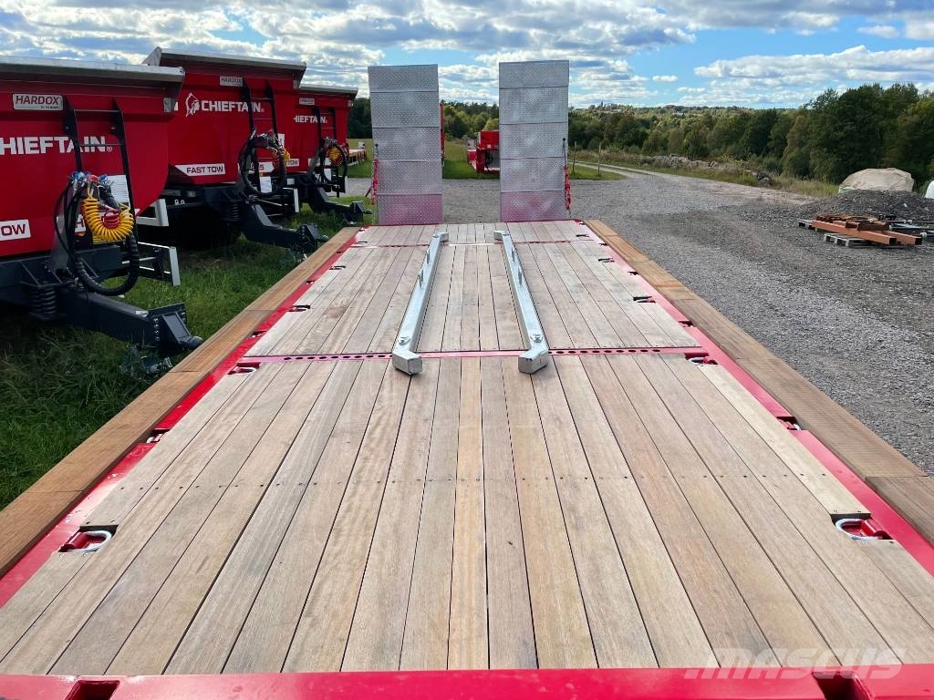 Chieftain XCEL 3-axl maskintransportkärra 28,5 ton lastvikt Flatbed/Dropside trailers