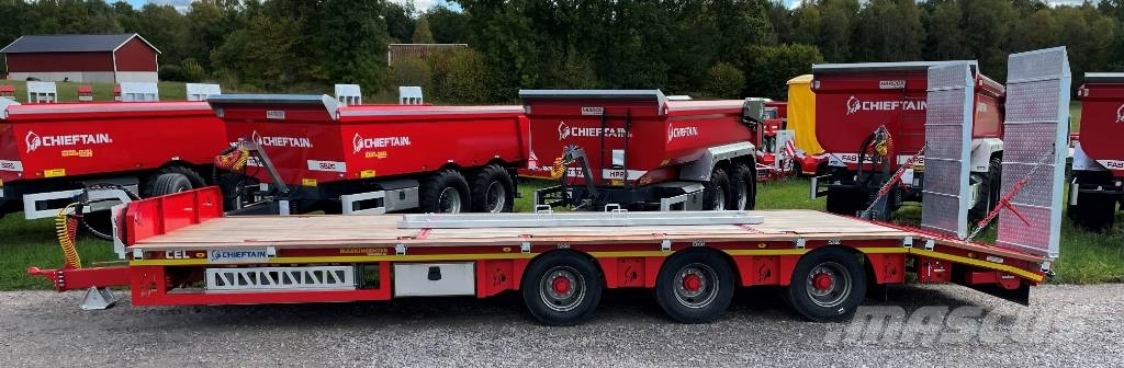 Chieftain XCEL 3-axl maskintransportkärra 28,5 ton lastvikt Flatbed/Dropside trailers