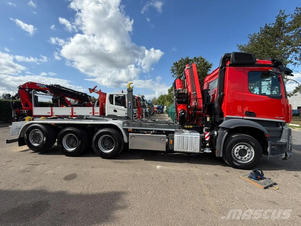 Mercedes-Benz AROCS 3643 8x4 HOOKLIFT + 21m! CRANE FASSI F305 (7 Vinçli kamyonlar