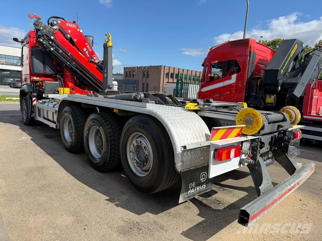Mercedes-Benz AROCS 3643 8x4 HOOKLIFT + 21m! CRANE FASSI F305 (7 Vinçli kamyonlar