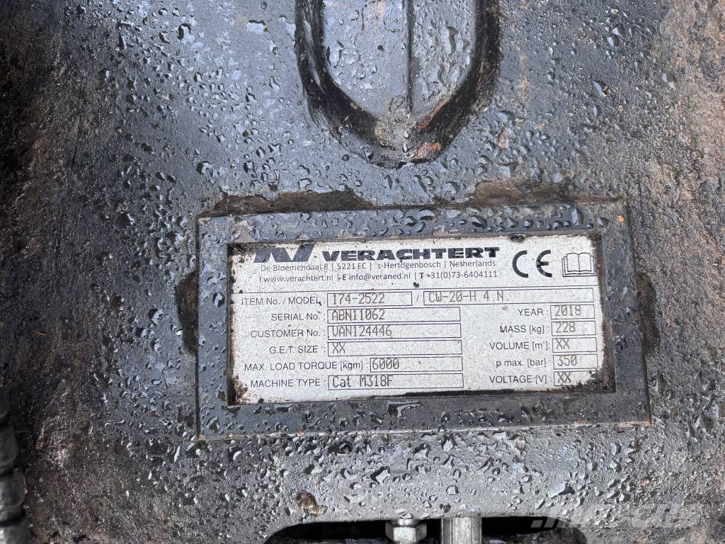 Verachtert CW 20 / CW 30 QC موصلات سريعة