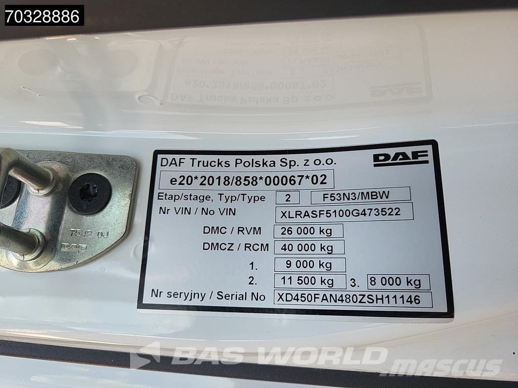 DAF XD 450 6X2 Meiller RS2170 containersystem Lift axl Camiones elevadores de gancho