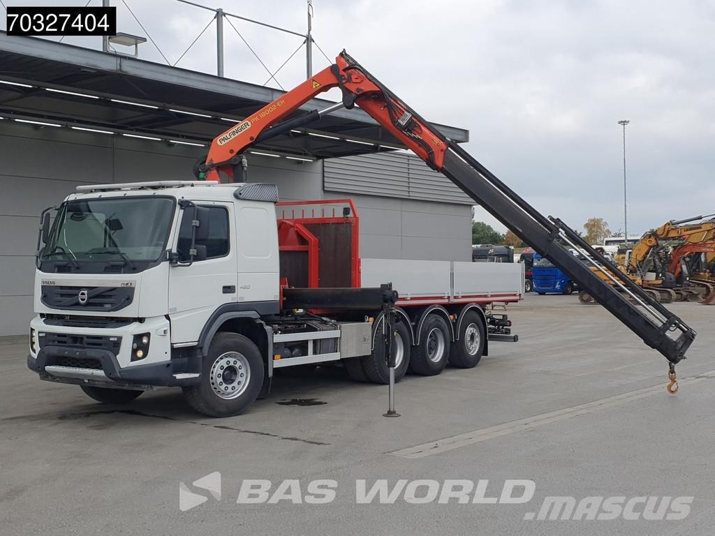 Volvo FMX 420 8X4 ONLY 11.300Kms! Palfinger PK18002 EH K Plošinové nákladné automobily/nákladné automobily so sklápacími bočnicami