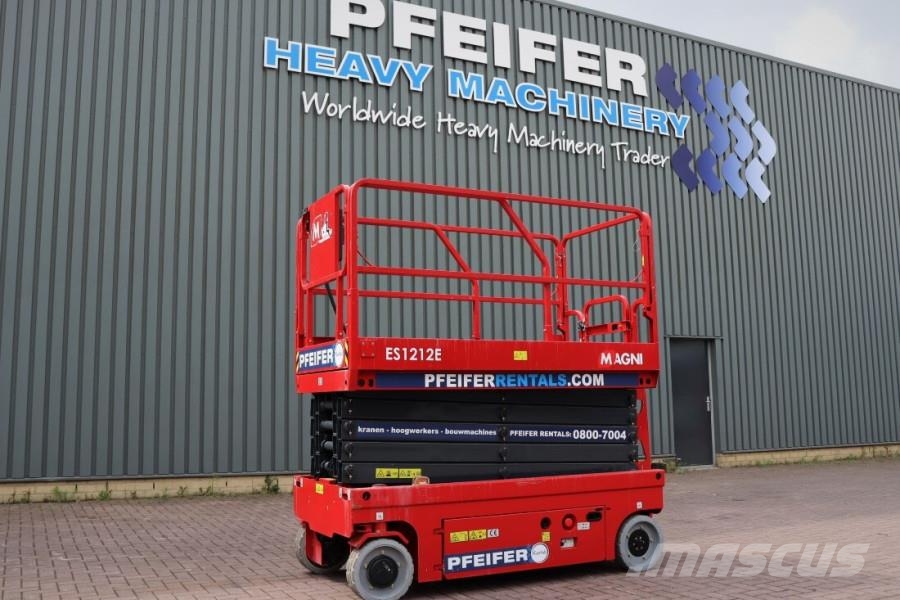 Magni ES1212E Valid inspection, *Guarantee! Electric, 12 Scissor lifts