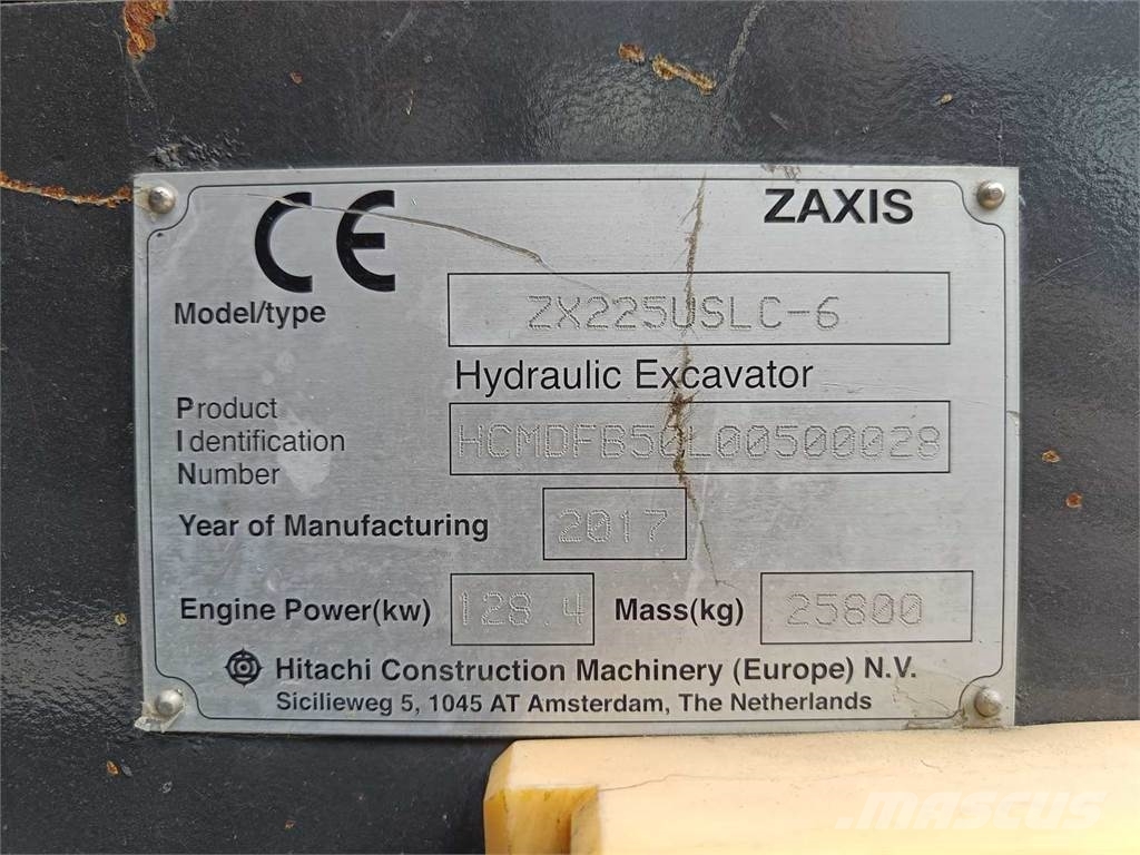 Hitachi ZX 225 US LC-6 Roomikekskavaatorid