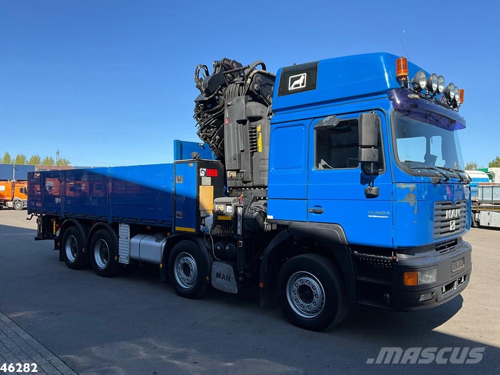 MAN 26.464 DFLC 8x4 Hiab 60 Tonmeter laadkraan + Fly-J رافعات صالحة لكل أنواع الطرق