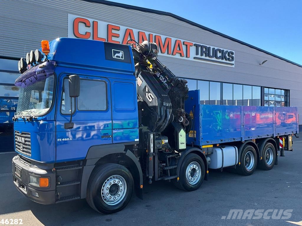 MAN 26.464 DFLC 8x4 Hiab 60 Tonmeter laadkraan + Fly-J رافعات صالحة لكل أنواع الطرق