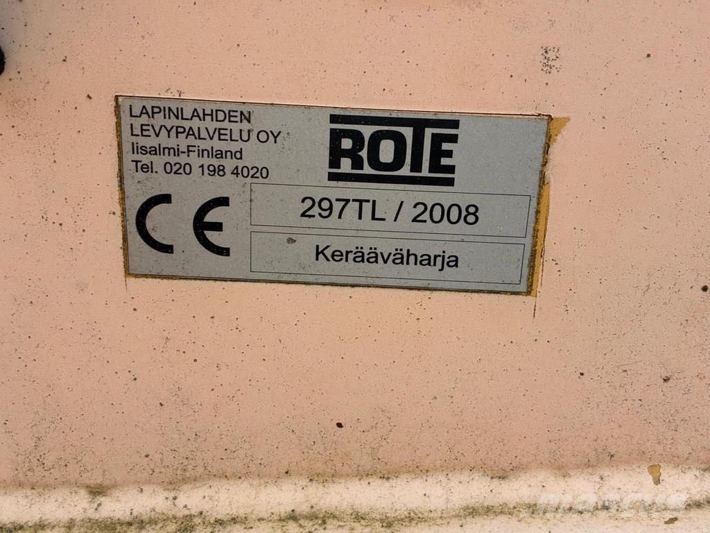 Rote 297TL KERÄÄVÄ HARJA ROAD SWEEPER Cadde süpürücüler