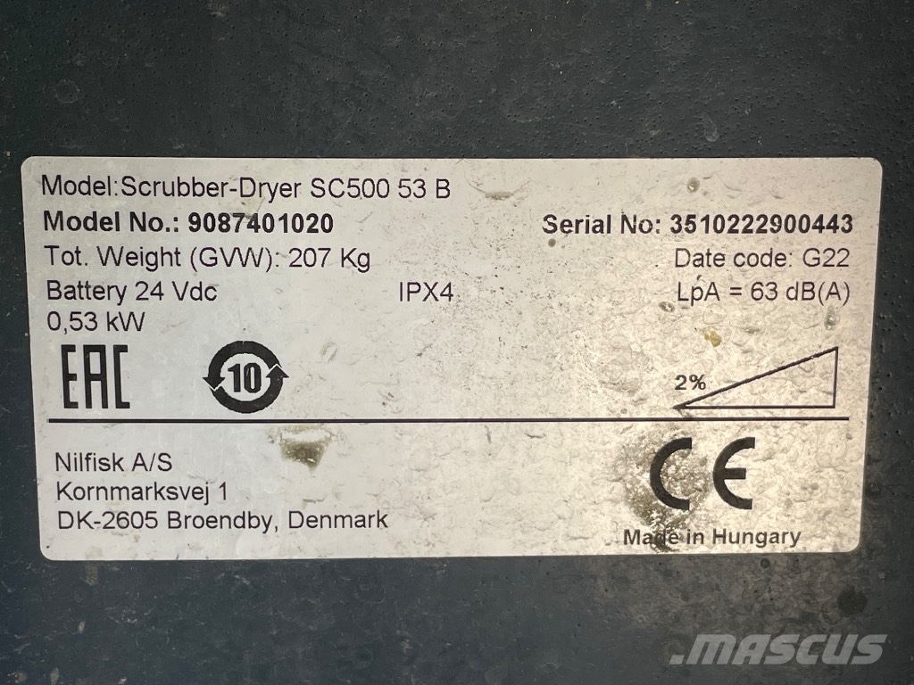 Nilfisk SC 500 Barredoras