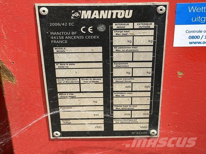 Manitou 150AETJ-C ブームリフト 屈伸型