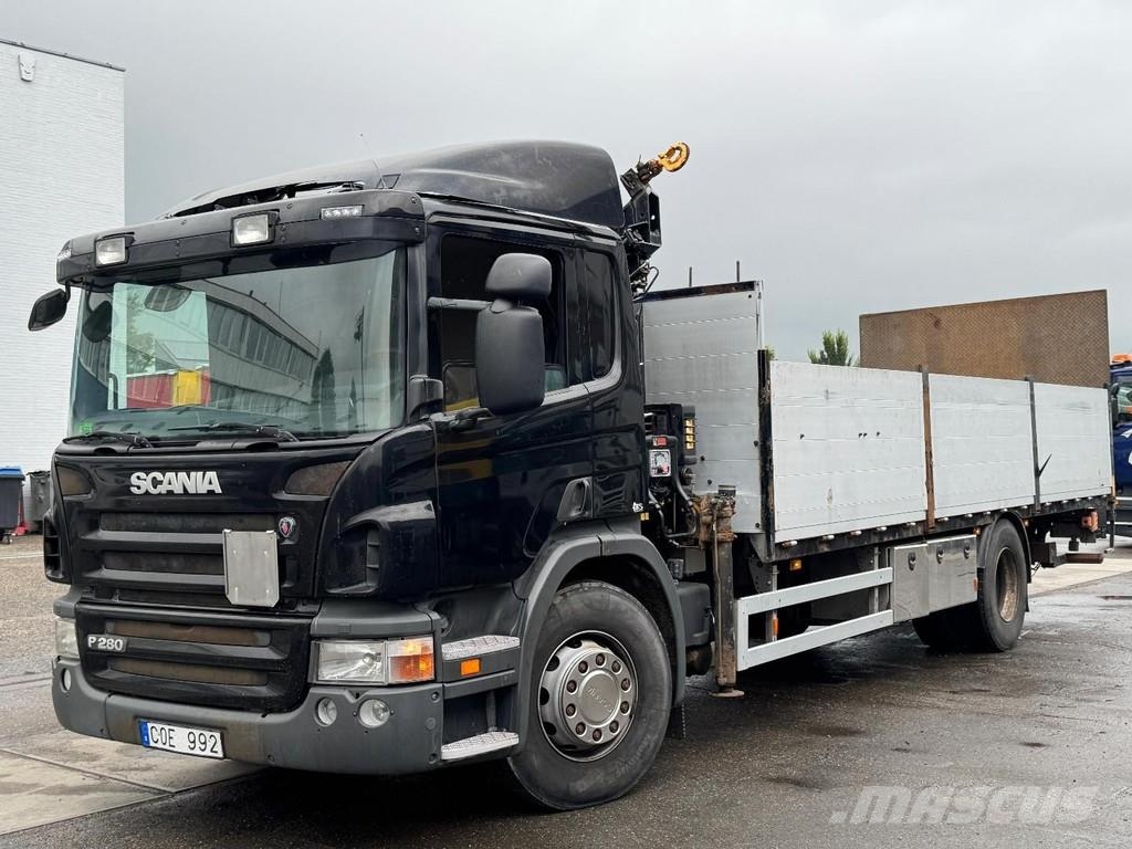 Scania P280 4X2 EURO 5 + HIAB 088 B-3 + REMOTE CONTROL + Kranen voor alle terreinen