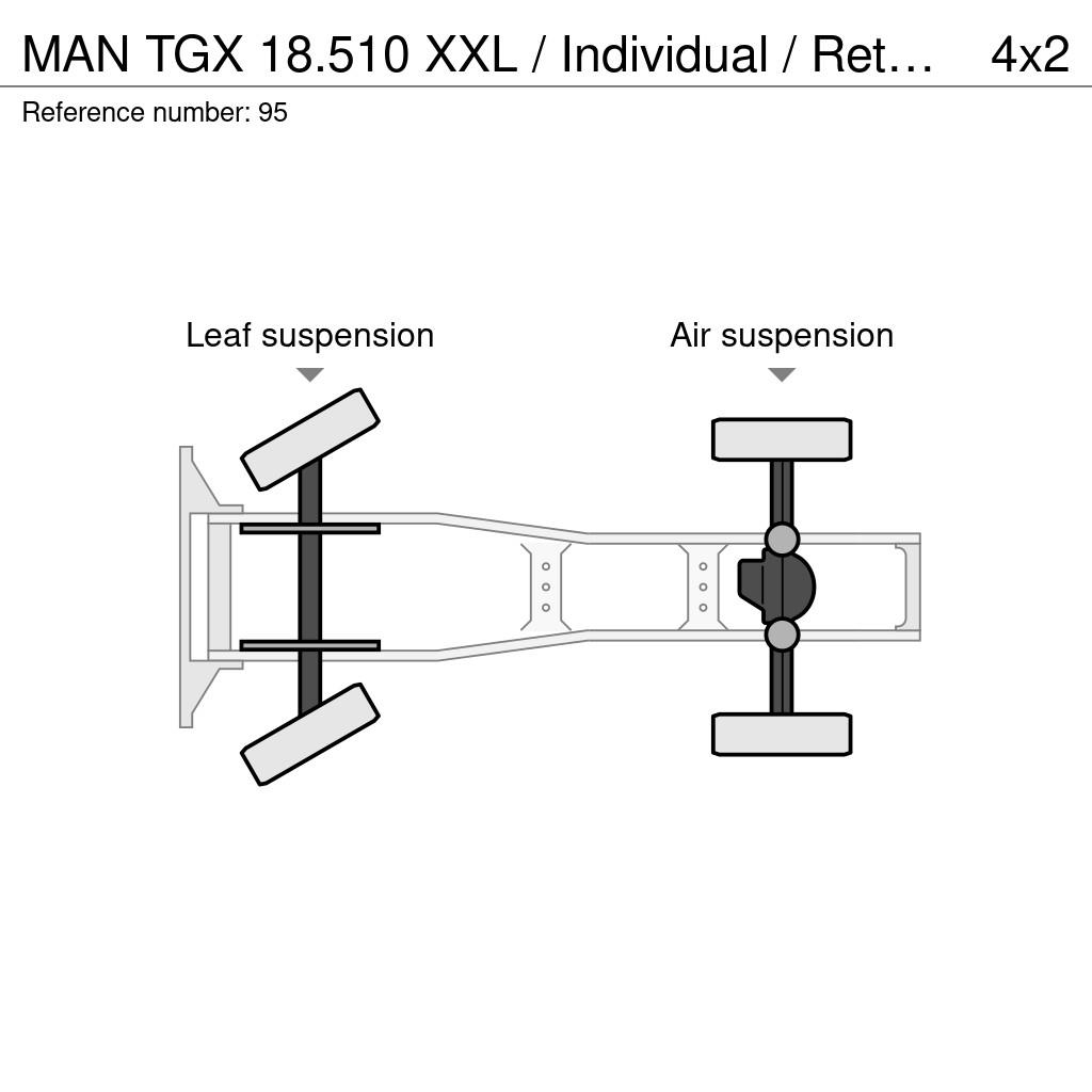 MAN TGX 18.510 XXL / Individual / Retarder / Euro6D/ 4 Sattelzugmaschinen