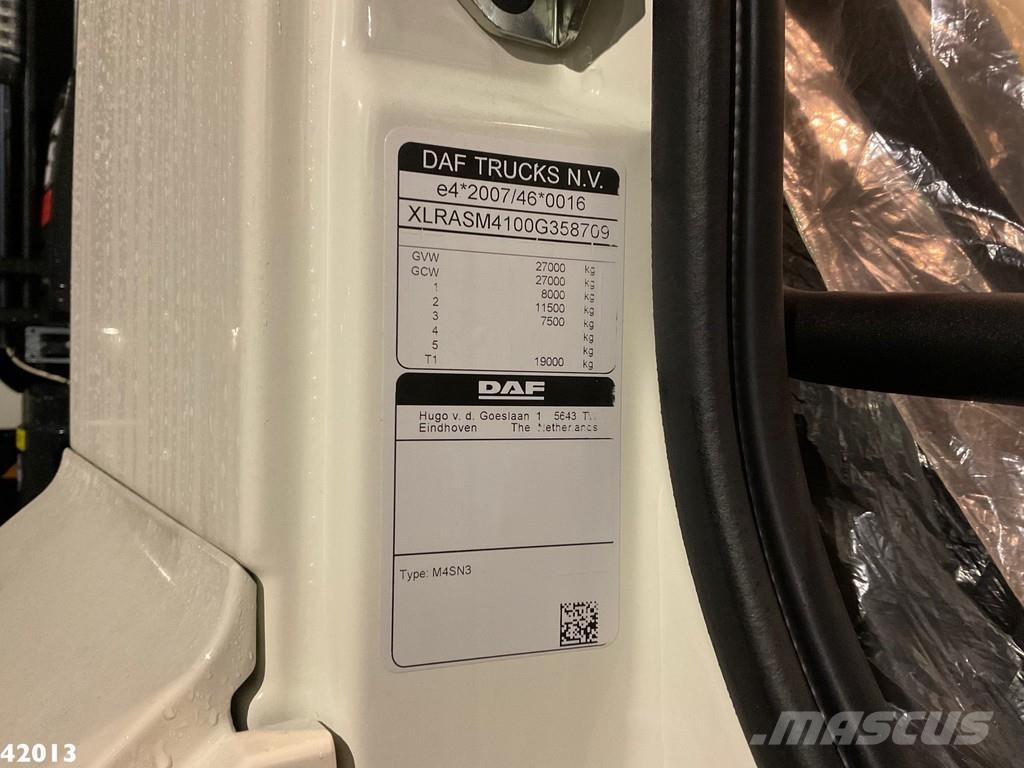 DAF FAN CF 340 Hiab 23 ton/meter laadkraan Мусоровозы