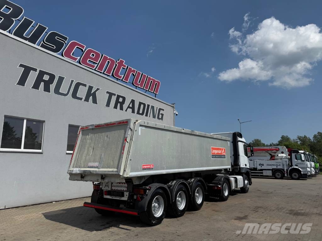 Mercedes-Benz Arocs 1843 + Langendorf SKA 24/31 - 30 m3 شاحنات قلابة