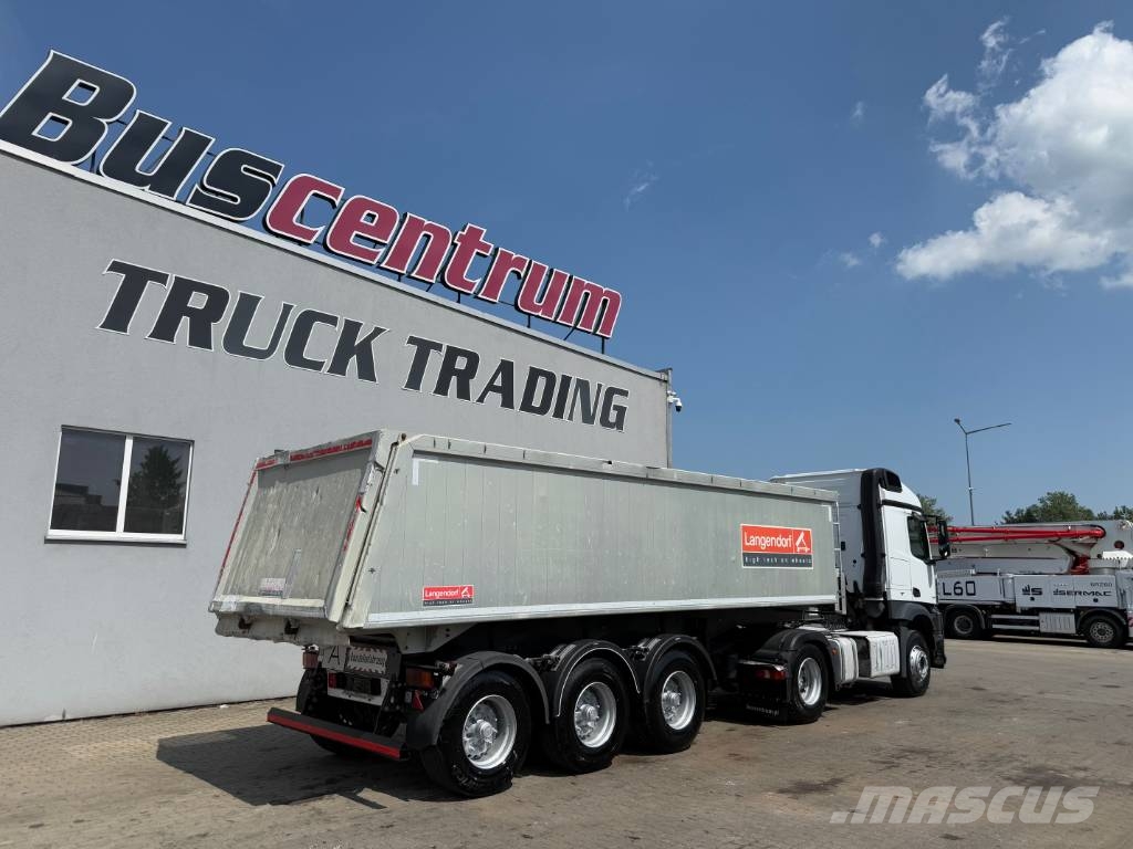 Mercedes-Benz Arocs 1843 + Langendorf SKA 24/31 - 30 m3 شاحنات قلابة