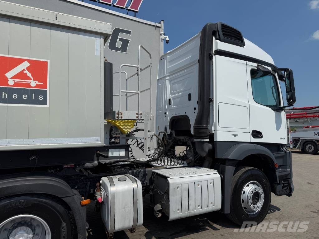 Mercedes-Benz Arocs 1843 + Langendorf SKA 24/31 - 30 m3 شاحنات قلابة