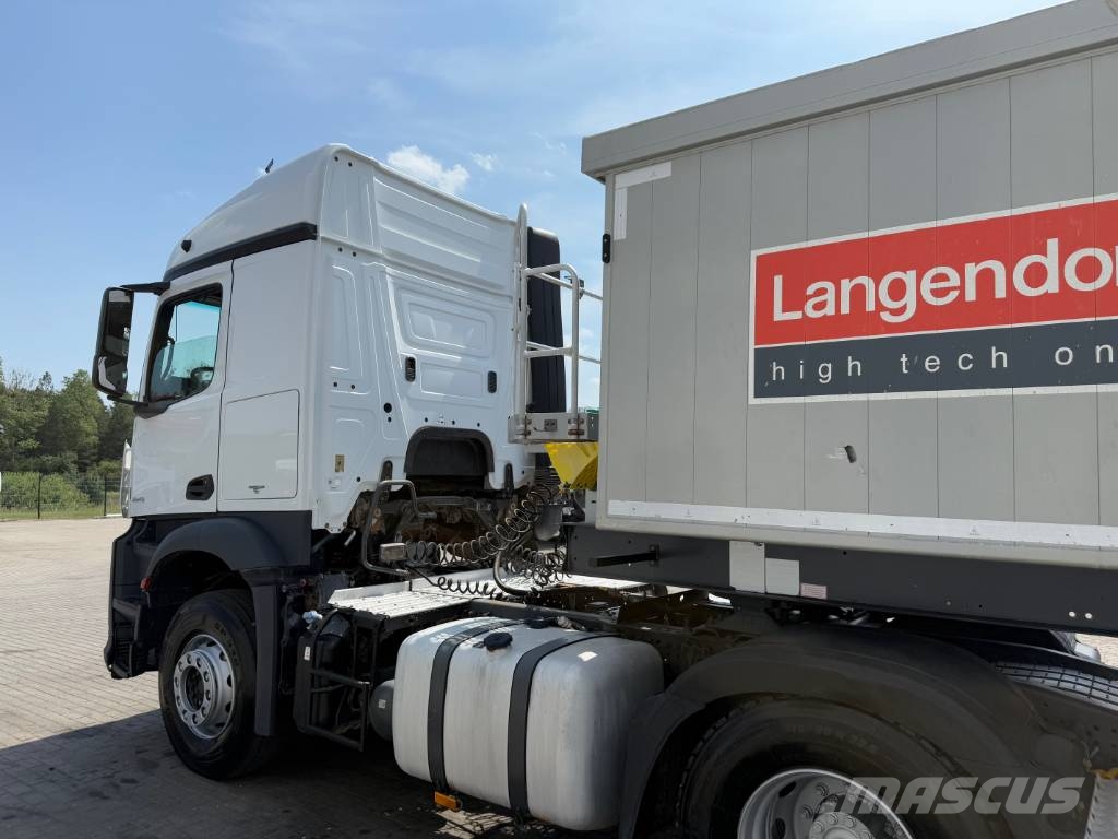 Mercedes-Benz Arocs 1843 + Langendorf SKA 24/31 - 30 m3 شاحنات قلابة