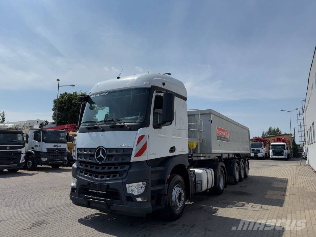 Mercedes-Benz Arocs 1843 + Langendorf SKA 24/31 - 30 m3 شاحنات قلابة