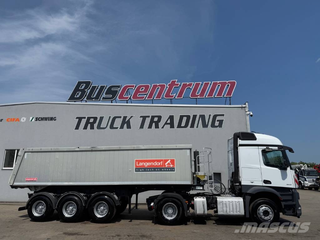Mercedes-Benz Arocs 1843 + Langendorf SKA 24/31 - 30 m3 شاحنات قلابة