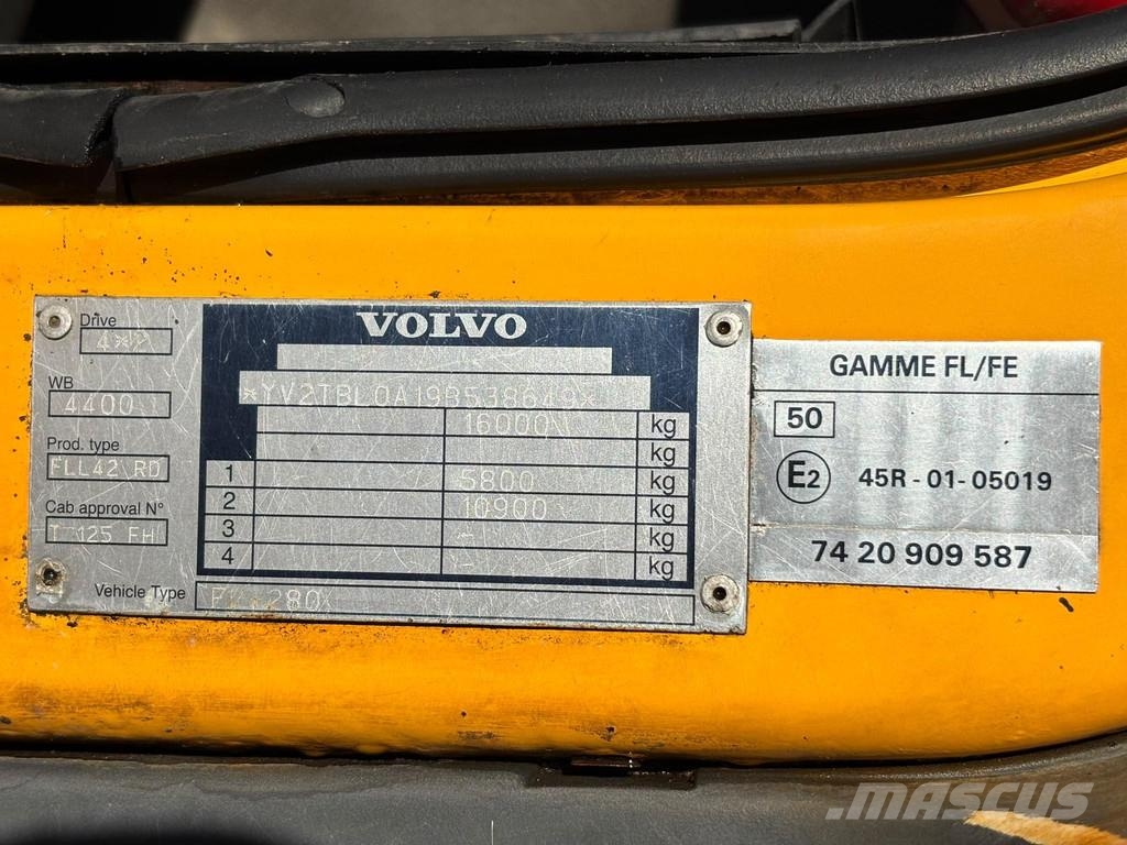 Volvo FL-280 4x2 EURO5 + HOOKLIFT 1470mm + BOX Konksliftveokid