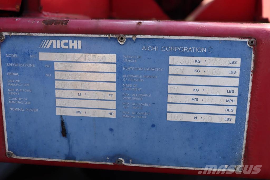 Aichi SP18A Plataformas con brazo de elevación telescópico
