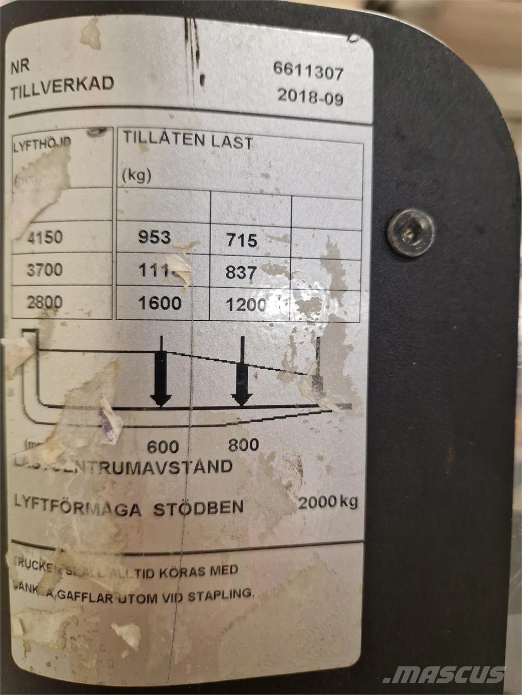 Toyota SPE160L Selvkørende stablere